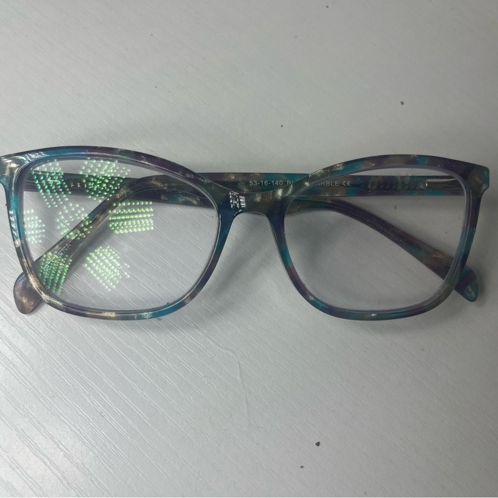 Vivid Frames Blue Marble Eyeglass Frames 53-16-14… - image 6